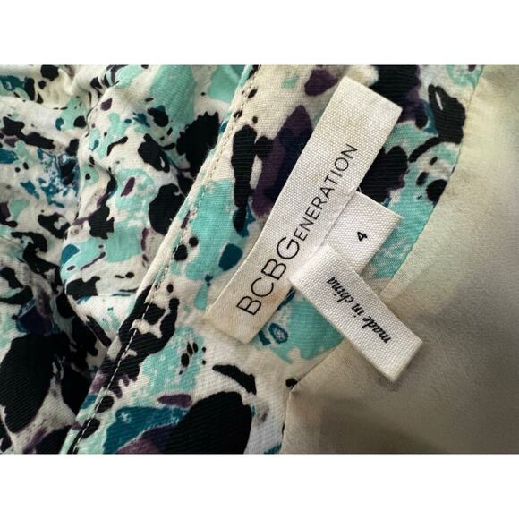 BCBGeneration Strapless Zip-Front Mini Dress – Size 4 – Abstract Print - Picture 5 of 5